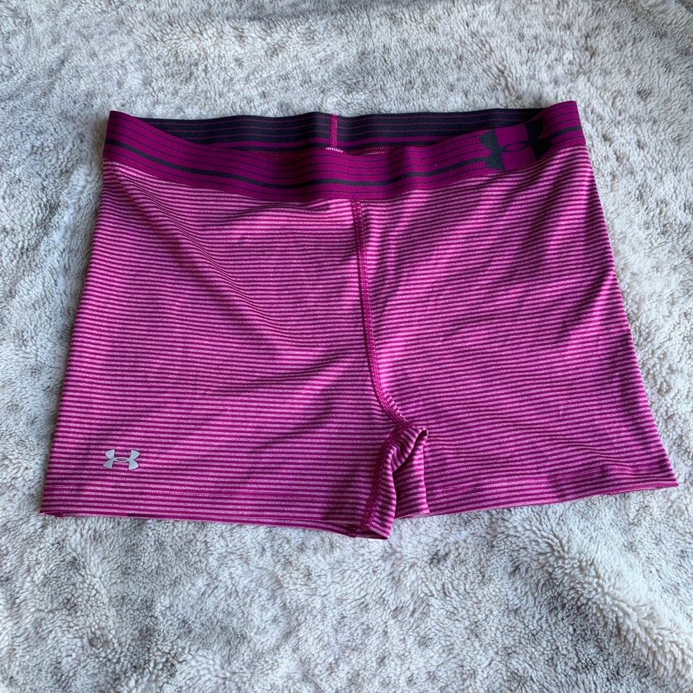 Under Armour Women Heatgear Compression Shorts LG